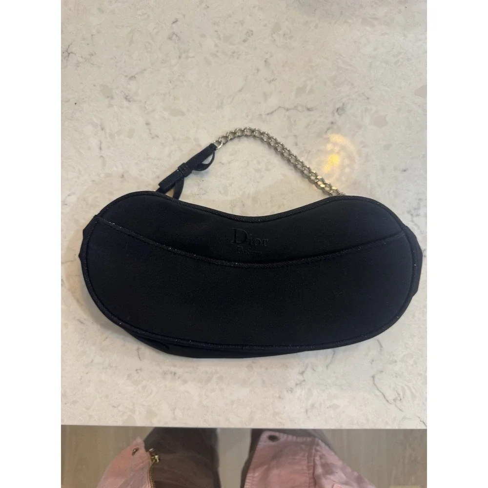 Vintage Y2K Dior Parfum Perfume Cosmetic Promo Bag Handbag Purse Clutch Chain